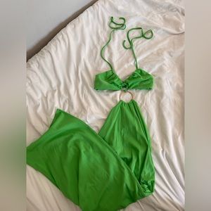 Beginning Boutique Green Midi Dress